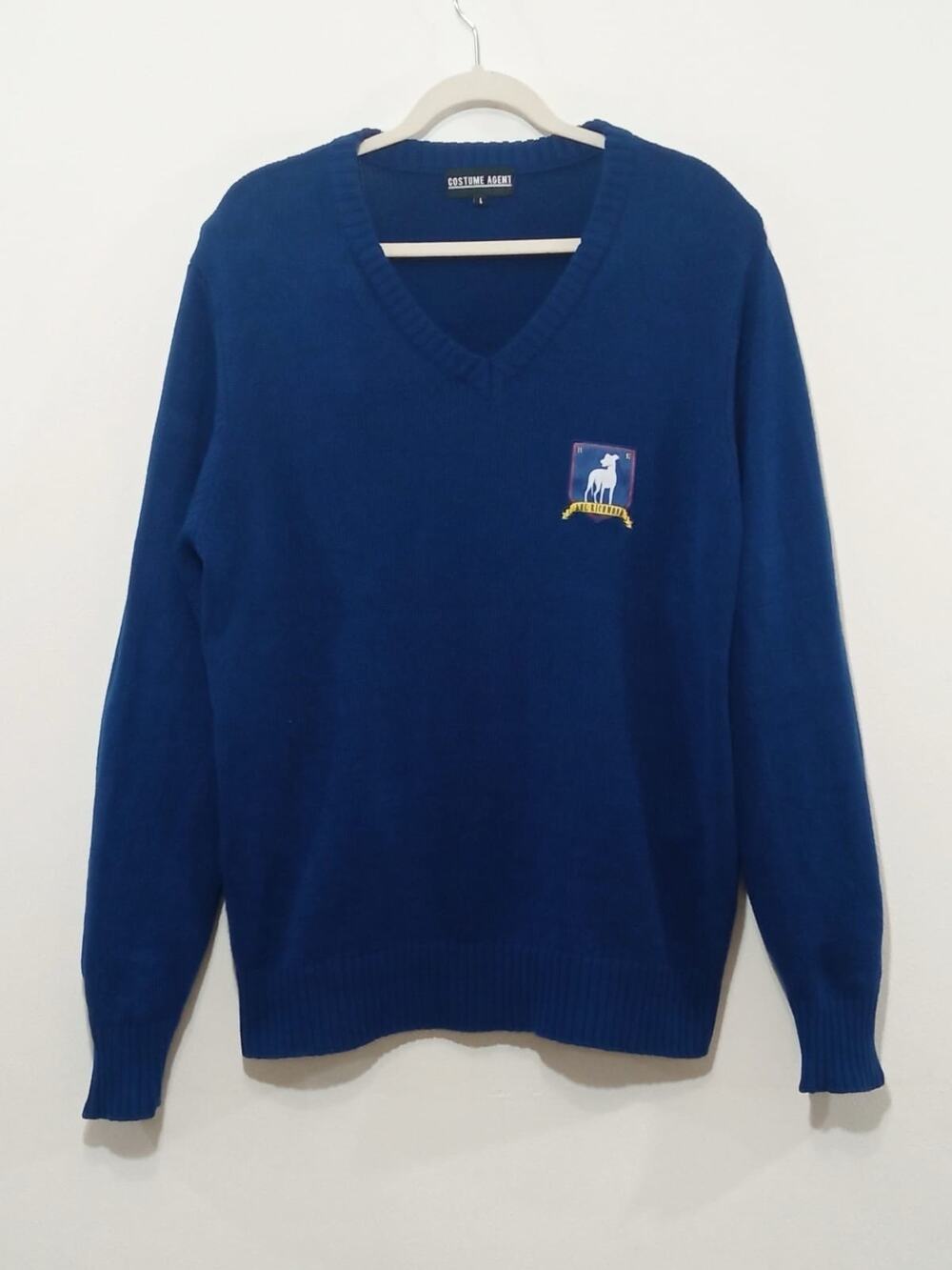 Ted Lasso Coach AFC Richmond Sweater Halloween Costume Cosplay Blue Size Large
